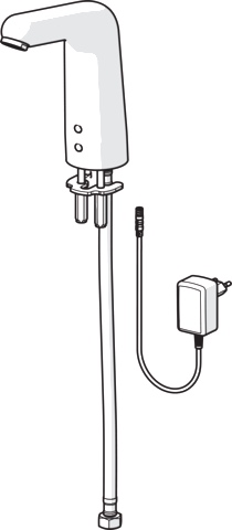 Hansa Waschtischarmatur, elektronisch „Medipro XL“ Ausladung 136 mm in Chrom Hansa Waschtischarmatur, elektronisch „Medipro XL“ Ausladung 136 mm in Chrom
