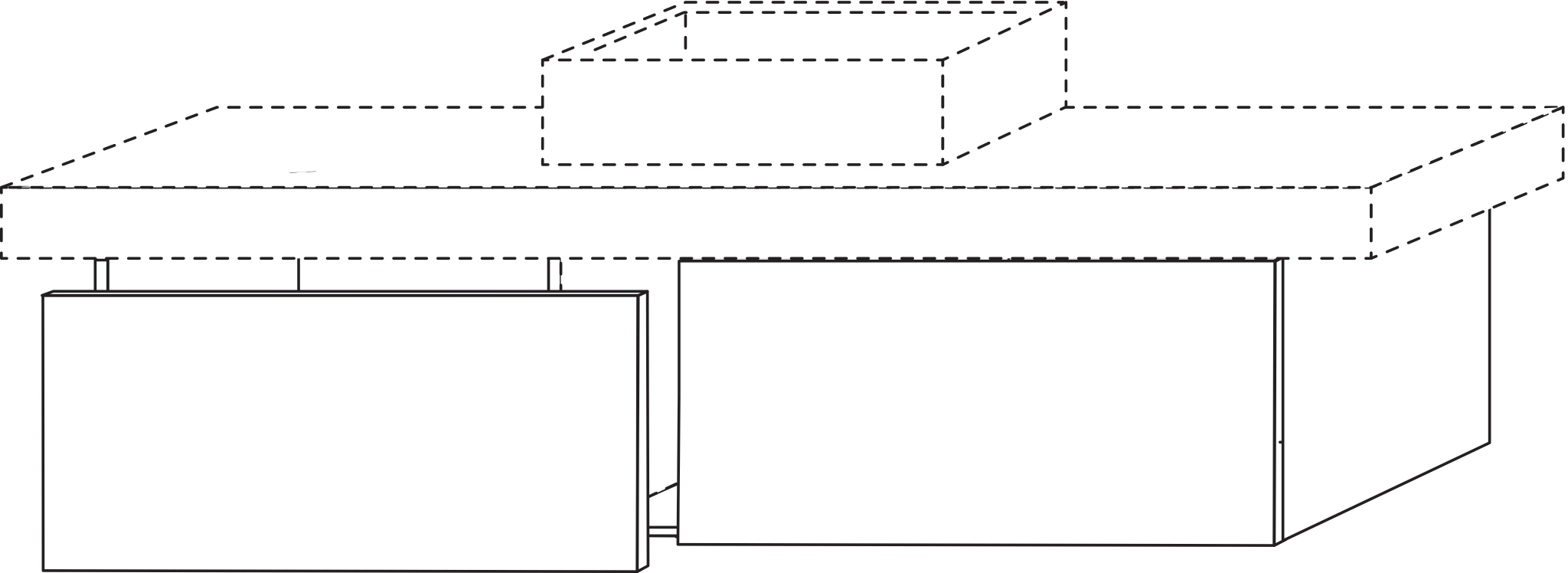 Sanipa Waschtischunterschrank „2morrow“ 1400 × 340 × 520 mm in Anthrazit (glanz) Sanipa Waschtischunterschrank „2morrow“ 1400 × 340 × 520 mm in Anthrazit (glanz)