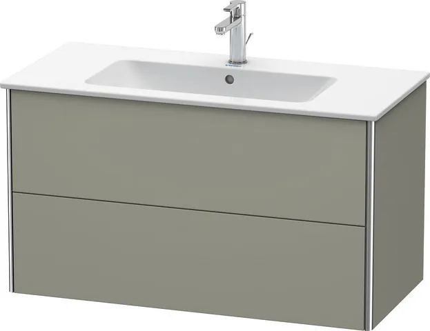 Duravit Waschtischunterschrank wandhängend „XSquare“ 101 × 56 × 47,8 cm Steingrau Seidenmatt Duravit Waschtischunterschrank wandhängend „XSquare“ 101 × 56 × 47,8 cm Steingrau Seidenmatt