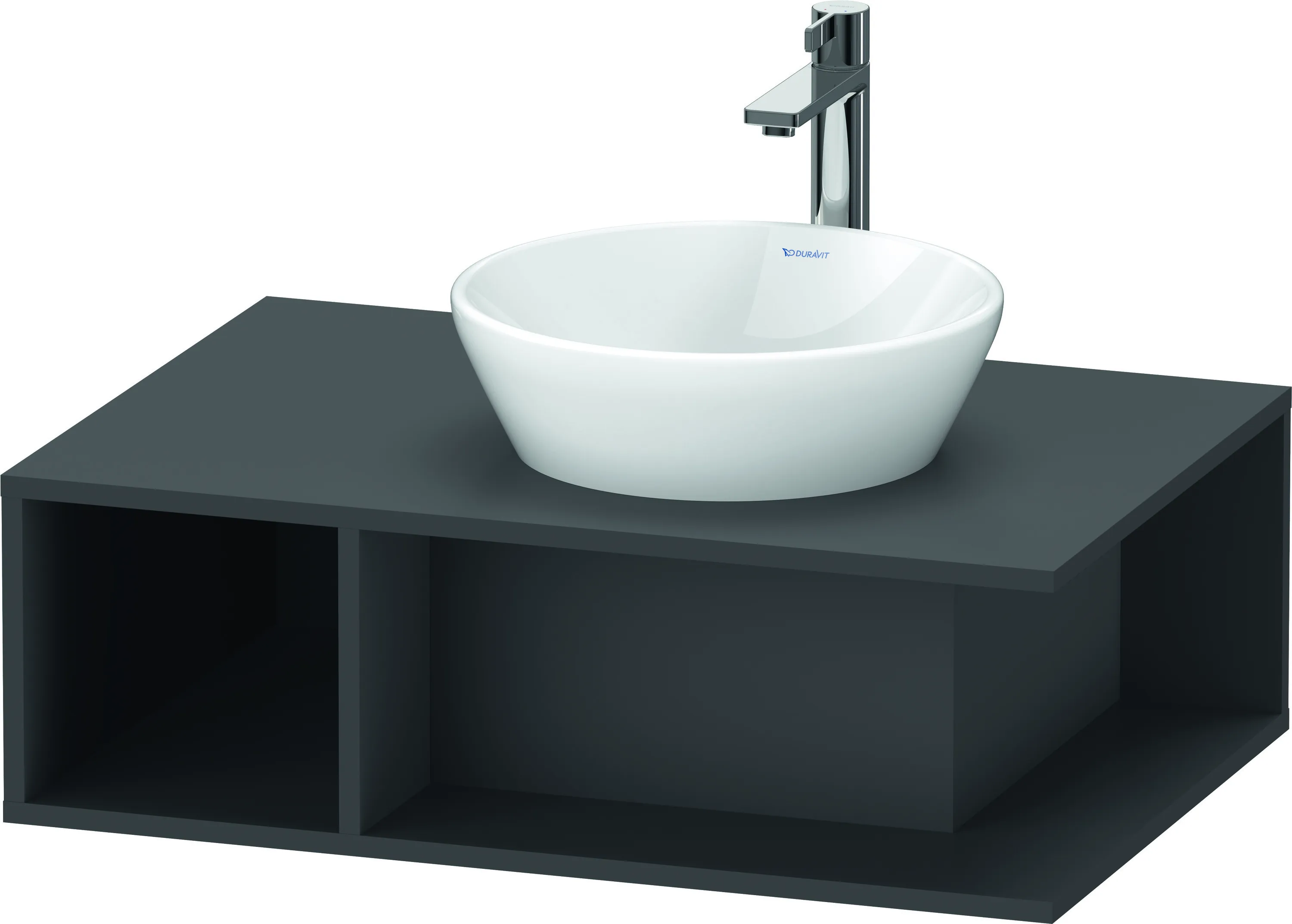 Duravit Waschtischunterschrank wandhängend „D-Neo“ 80 × 26 × 55 cm Graphit Matt Duravit Waschtischunterschrank wandhängend „D-Neo“ 80 × 26 × 55 cm Graphit Matt