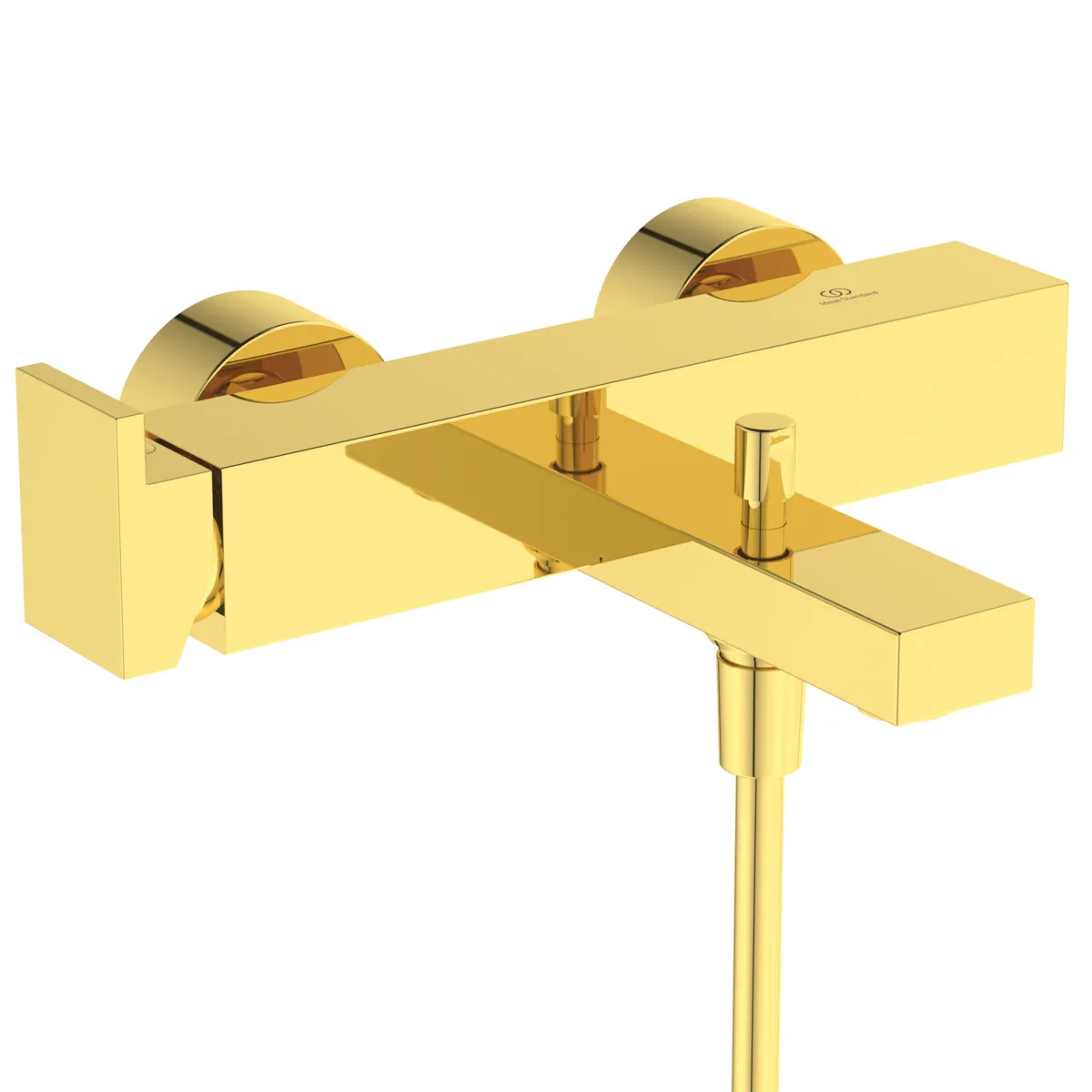 Ideal Standard Badearmatur Aufputz Extra Ausladung 188mm mit Stab-Handbrause Brushed Gold Ideal Standard Badearmatur Aufputz Extra Ausladung 188mm mit Stab-Handbrause Brushed Gold