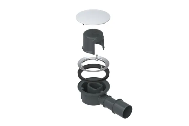 Bette Ablaufgarnitur BetteCompact+ anthracite, seitlich, 0,5 l/s, Ab- und Überlauf, Duschwanne/Duschfläche, 225x115x85 mm Bette Ablaufgarnitur BetteCompact+ anthracite, seitlich, 0,5 l/s, Ab- und Überlauf, Duschwanne/Duschfläche, 225x115x85 mm