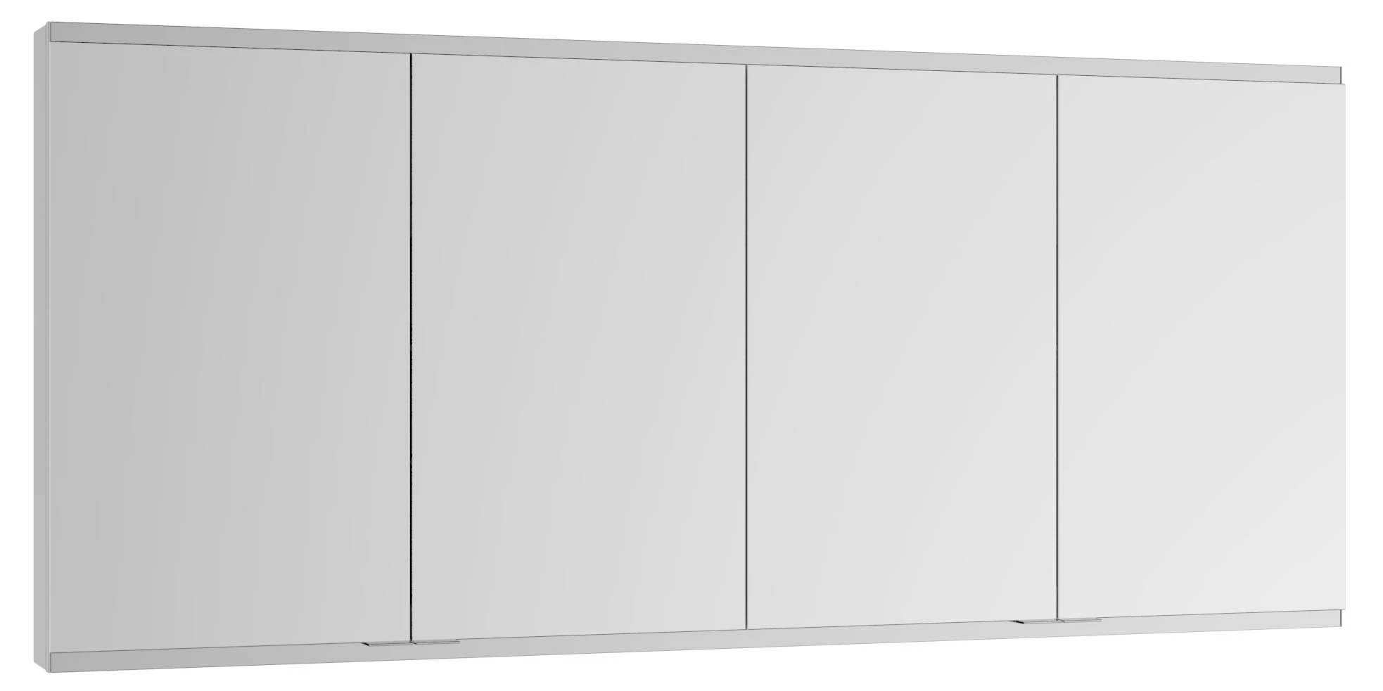 Royal Modular 2.0 800401160100400 Spiegelschrank unbeleuchtet Wandvorbau, 4 Steckdosen 1600 × 700 × 160 mm silber-eloxiert