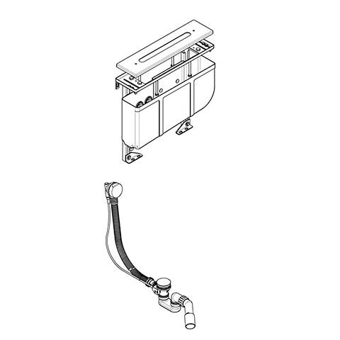 Montageeinheit RohbauSet für 4Loch Armaturen chrom Montageeinheit RohbauSet für 4Loch Armaturen chrom