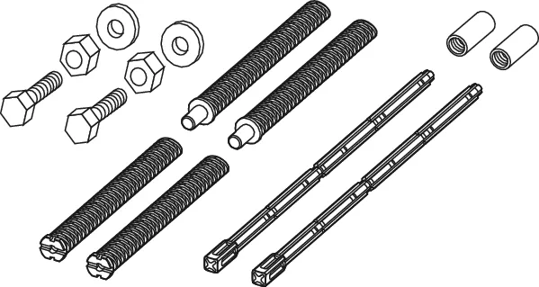 -Verlängerungsset für -WC-Betätigungsplatten -Verlängerungsset für -WC-Betätigungsplatten