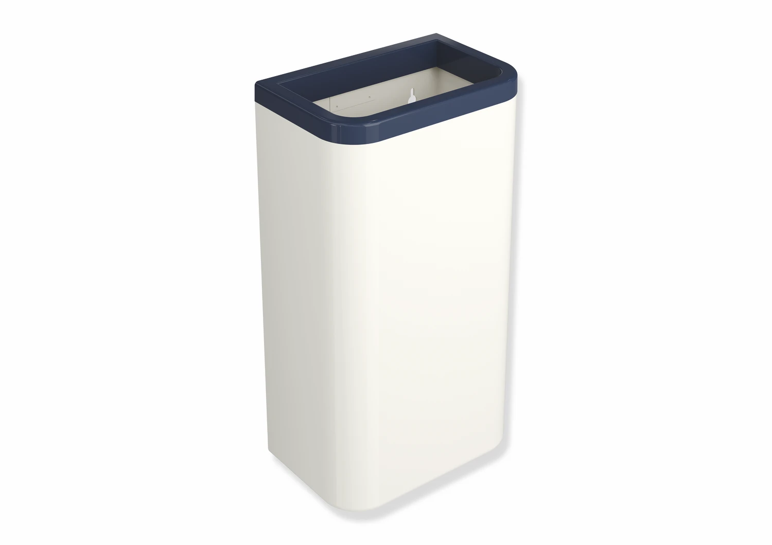 HEWI Papierabfallbehälter „Serie 477“ 28,1 × 50,5 × 18,1 cm in Stahlblau