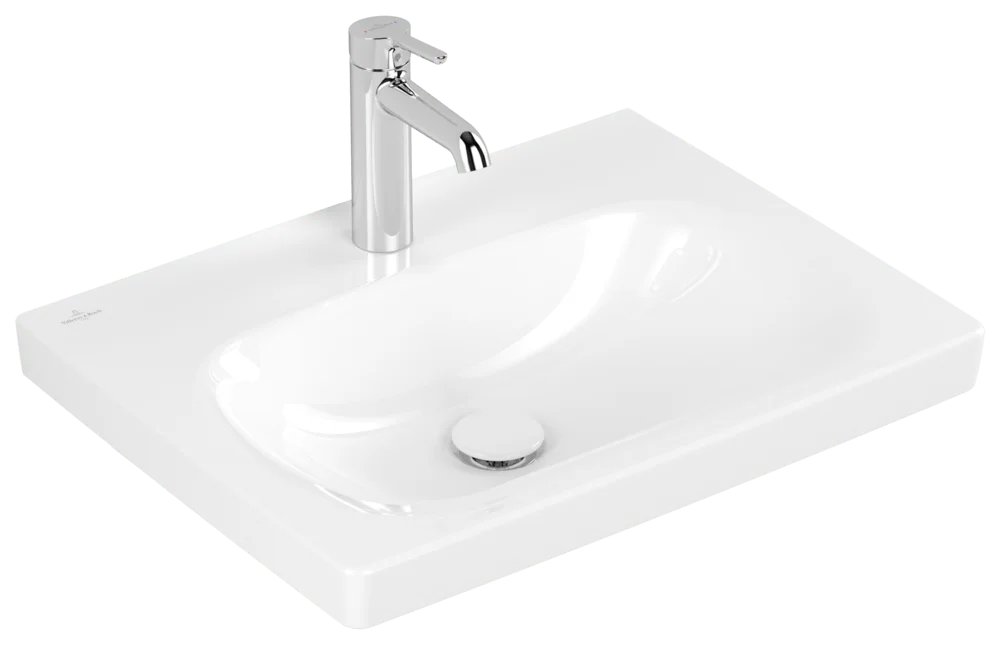 Villeroy & Boch Skyla Waschbecken 600x460mm Rechteck Weiß Alpin Villeroy & Boch Skyla Waschbecken 600x460mm Rechteck Weiß Alpin
