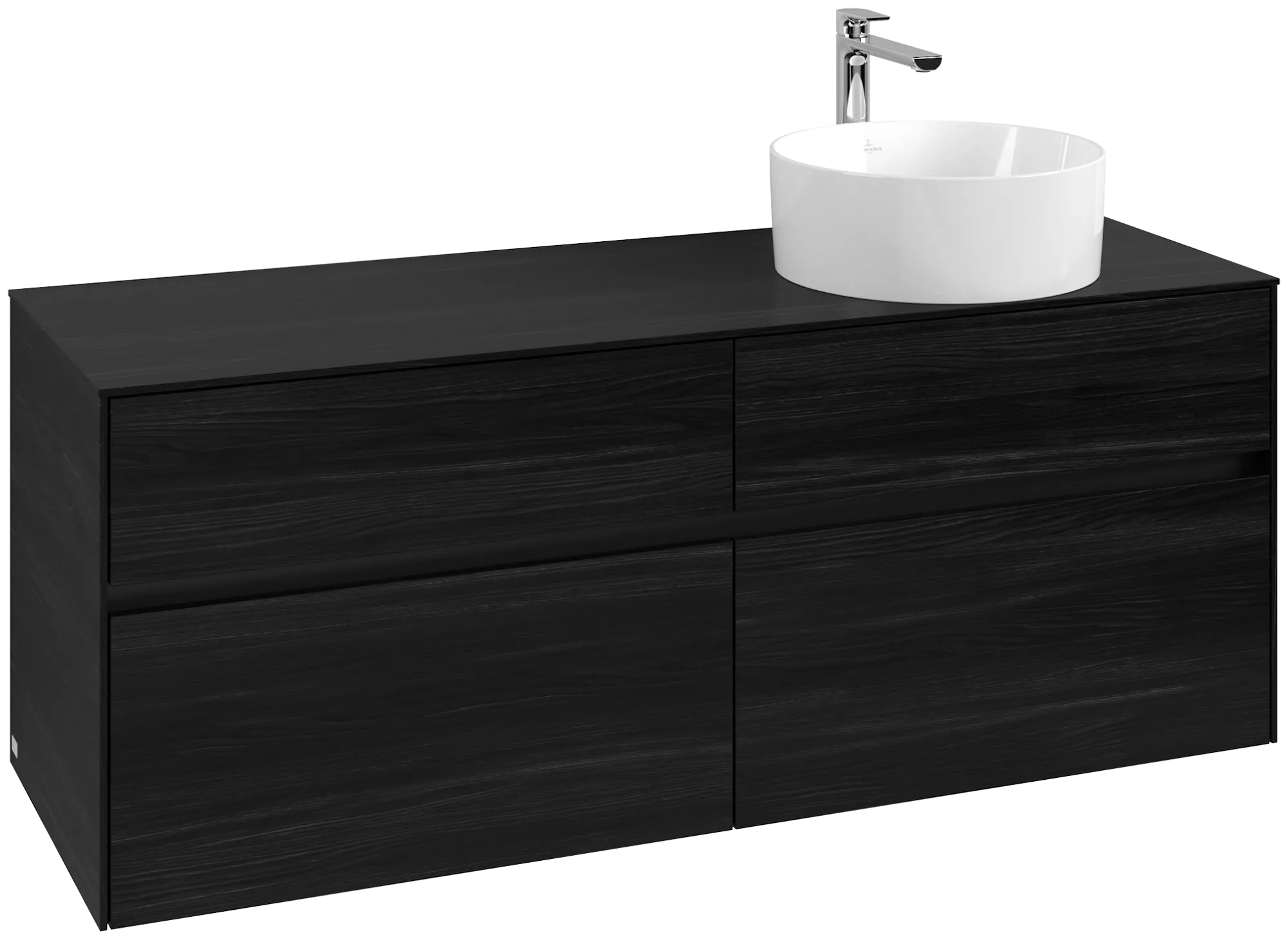 Villeroy & Boch Collaro Waschbeckenunterschrank C047B0, 1400x548x500mm, Black Oak