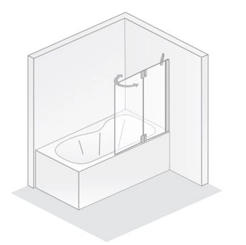 HSK Badewannenaufsatz passend zu Badewannenaufsätze von K2.80 bis K2.82 „K2“ Glas Klar hell, Scharniere Chromoptik (Alu Hochglanz poliert) HSK Badewannenaufsatz passend zu Badewannenaufsätze von K2.80 bis K2.82 „K2“ Glas Klar hell, Scharniere Chromoptik (Alu Hochglanz poliert)