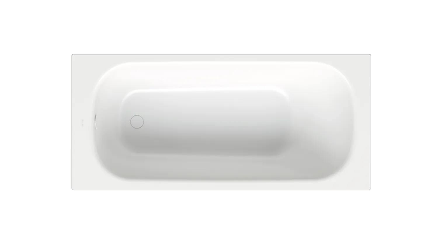 Bette BetteForm Badewanne Edelweiß 1650x750 mm, 30 mm Randhöhe, 1-Sitzer, Unterbau, Bade-Duschkombination