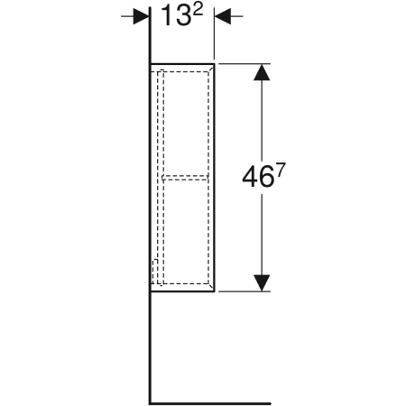 Geberit Regal „Acanto“ 450 × 467 × 132 mm weiß / lackiert hochglänzend Geberit Regal „Acanto“ 450 × 467 × 132 mm weiß / lackiert hochglänzend