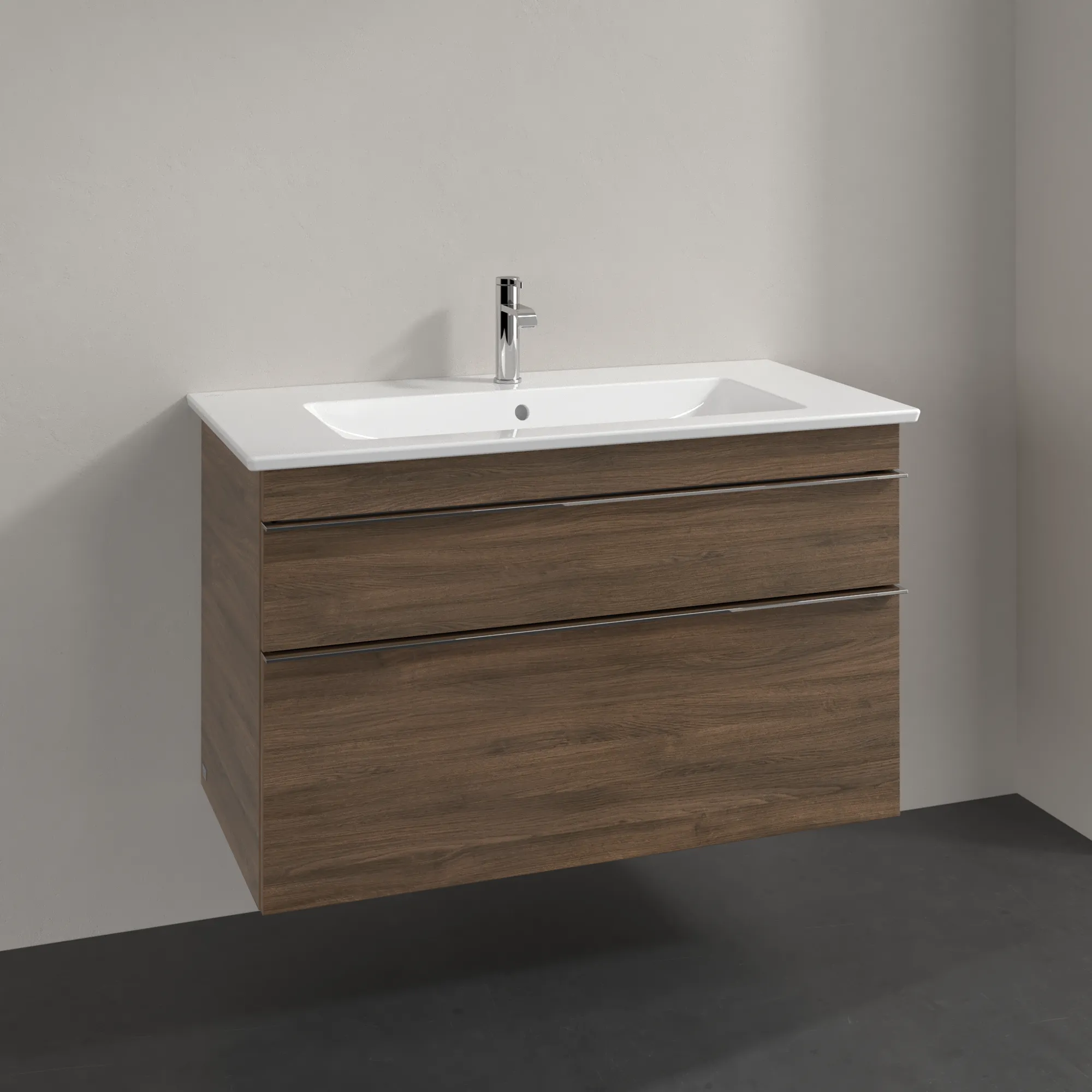 Villeroy & Boch Waschtischunterschrank „Venticello“ für Schrankwaschtisch 953 × 590 × 502 mm Arizona Oak, für Becken mittig Villeroy & Boch Waschtischunterschrank „Venticello“ für Schrankwaschtisch 953 × 590 × 502 mm Arizona Oak, für Becken mittig
