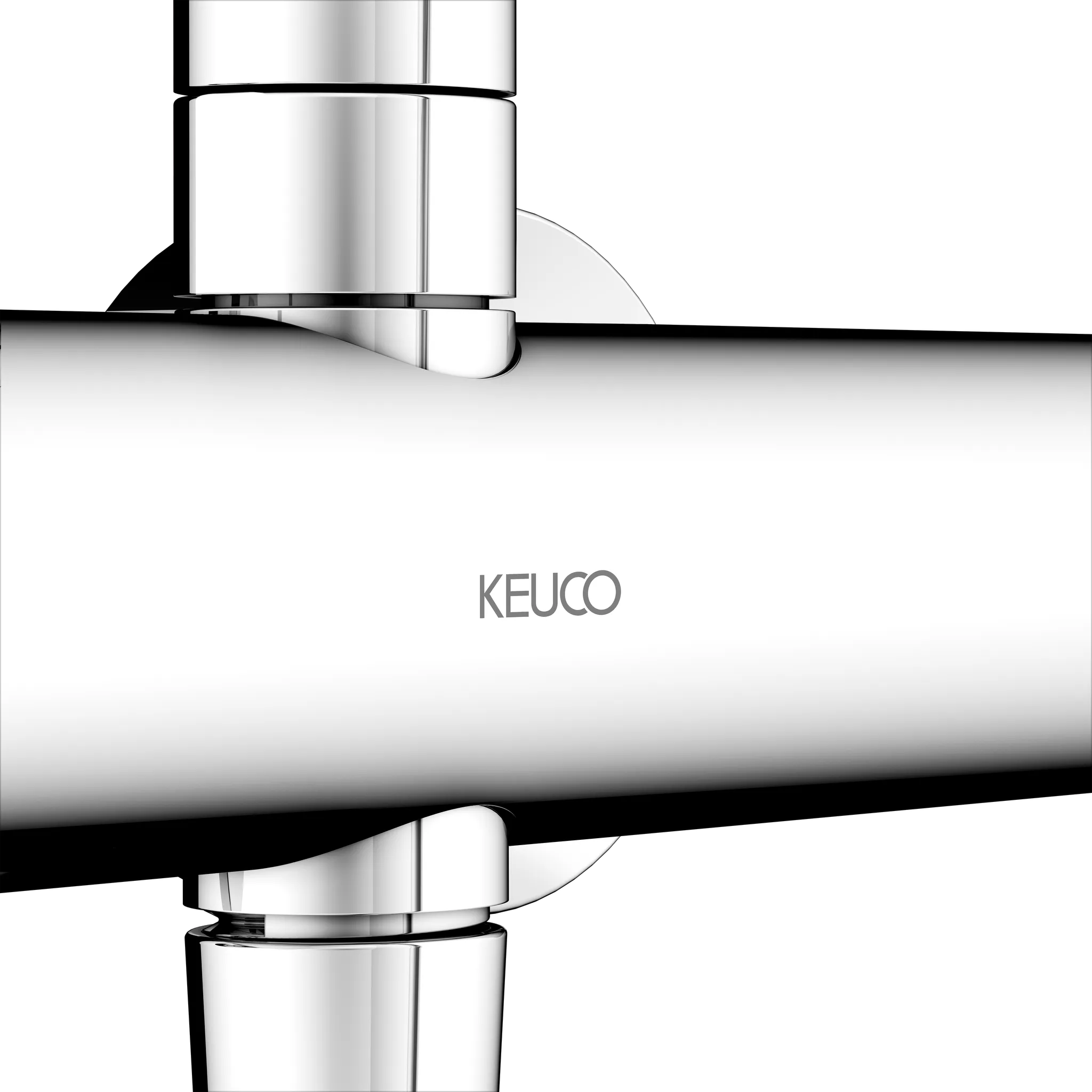 KEUCO PLAN BLUE Thermostat-Brausearmatur Aufputz mit Kopfbrause verchromt