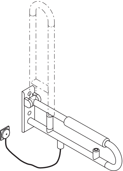 HEWI Stützklappgriff „Serie 801“