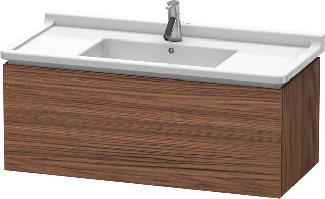 Duravit Waschtischunterschrank wandhängend „L-Cube“ 102 × 40,8 × 46,9 cm Nussbaum Dunkel
