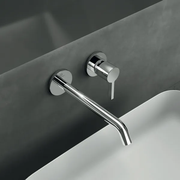 Ideal Standard Wand-Waschtischarmatur Joy Arm, runde Rosette, 220mm Ausladung, Chrom Ideal Standard Wand-Waschtischarmatur Joy Arm, runde Rosette, 220mm Ausladung, Chrom