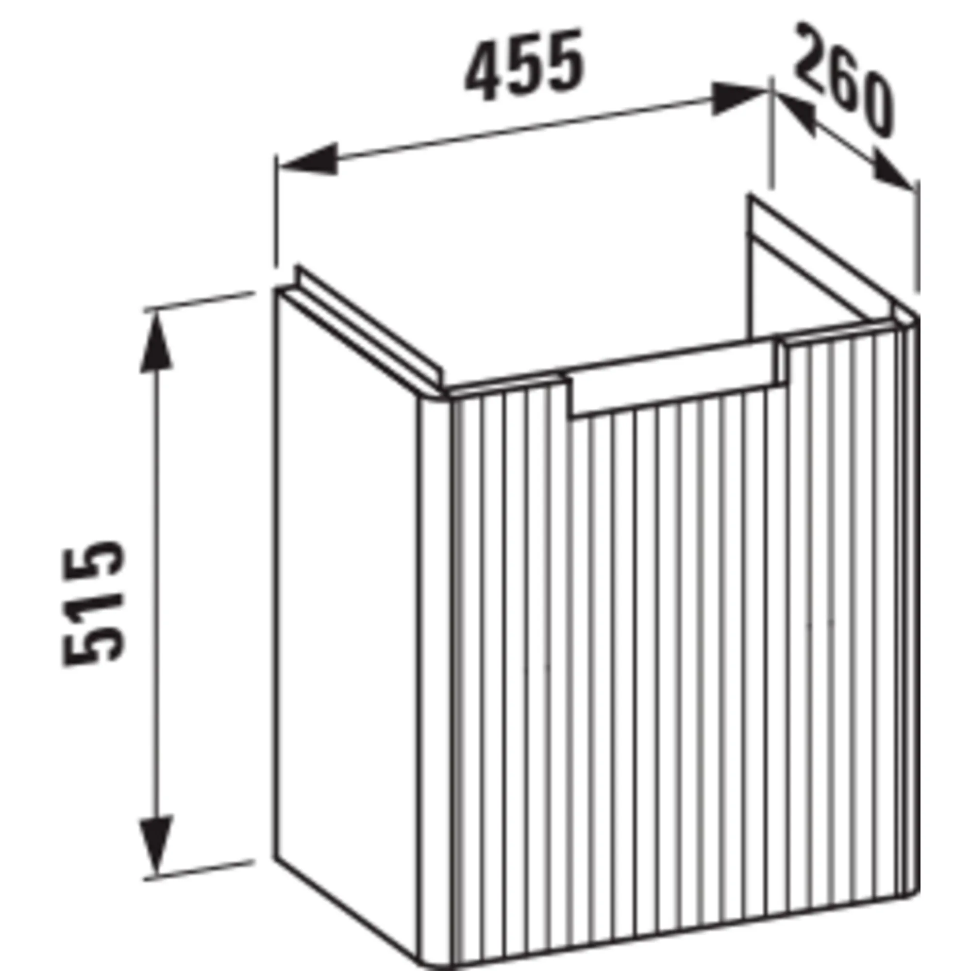 Laufen Waschtischunterbau JUNA für PRO S 262x454x522 1 Tür weiß matt Laufen Waschtischunterbau JUNA für PRO S 262x454x522 1 Tür weiß matt