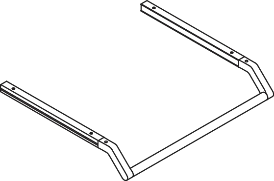 WT-Profile mit Haltegriff 597 mm f. WT 950.11.120/121 weiß tiefmatt WT-Profile mit Haltegriff 597 mm f. WT 950.11.120/121 weiß tiefmatt