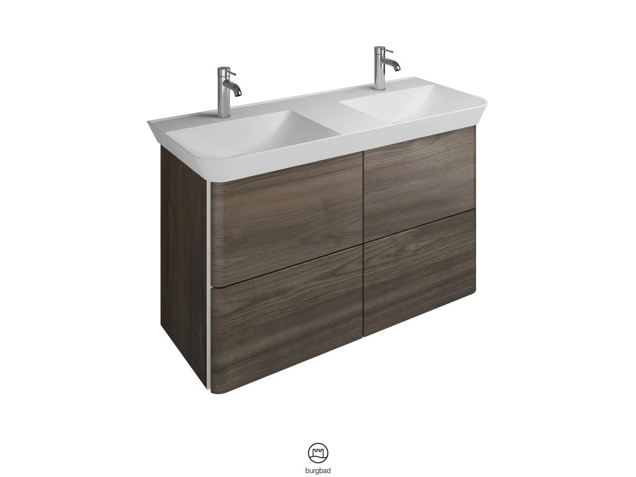 burgbad Waschtischunterschrank „Iveo“ in Eiche Dekor Cashmere burgbad Waschtischunterschrank „Iveo“ in Eiche Dekor Cashmere