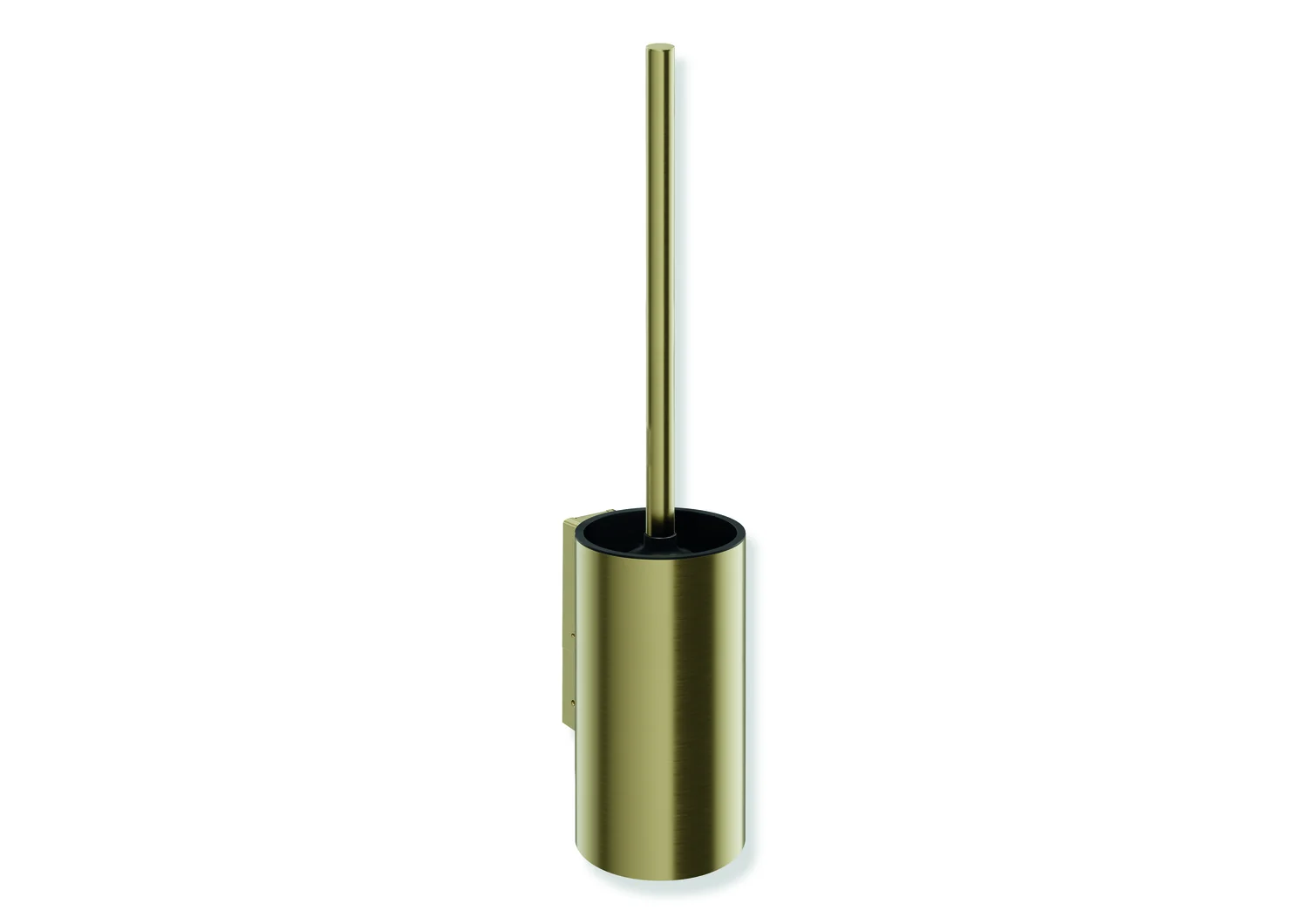 HEWI WC-Bürstengarnitur System 162, Metall, PVD beschichtet, Wandmontage, Messing gebürstet