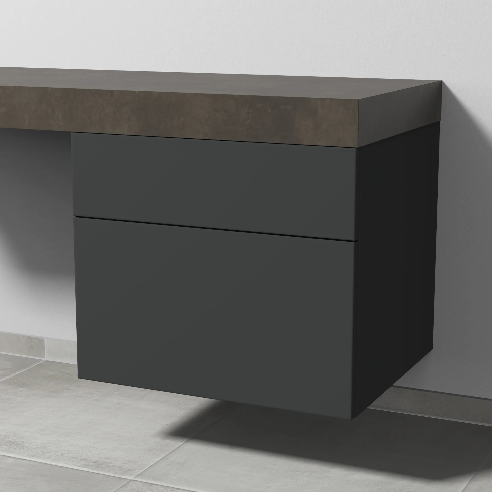 Sanipa Unterschrank „2morrow“ 600 × 510 × 520 mm in Graphit (matt)