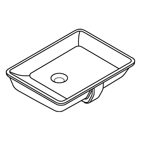 Unterbauwaschtisch Cube Keramik 39480_H, 492 x 370 mm, PureGuard Hygieneoberfläche, aus Sanitärkeramik, alpinweiß Unterbauwaschtisch Cube Keramik 39480_H, 492 x 370 mm, PureGuard Hygieneoberfläche, aus Sanitärkeramik, alpinweiß