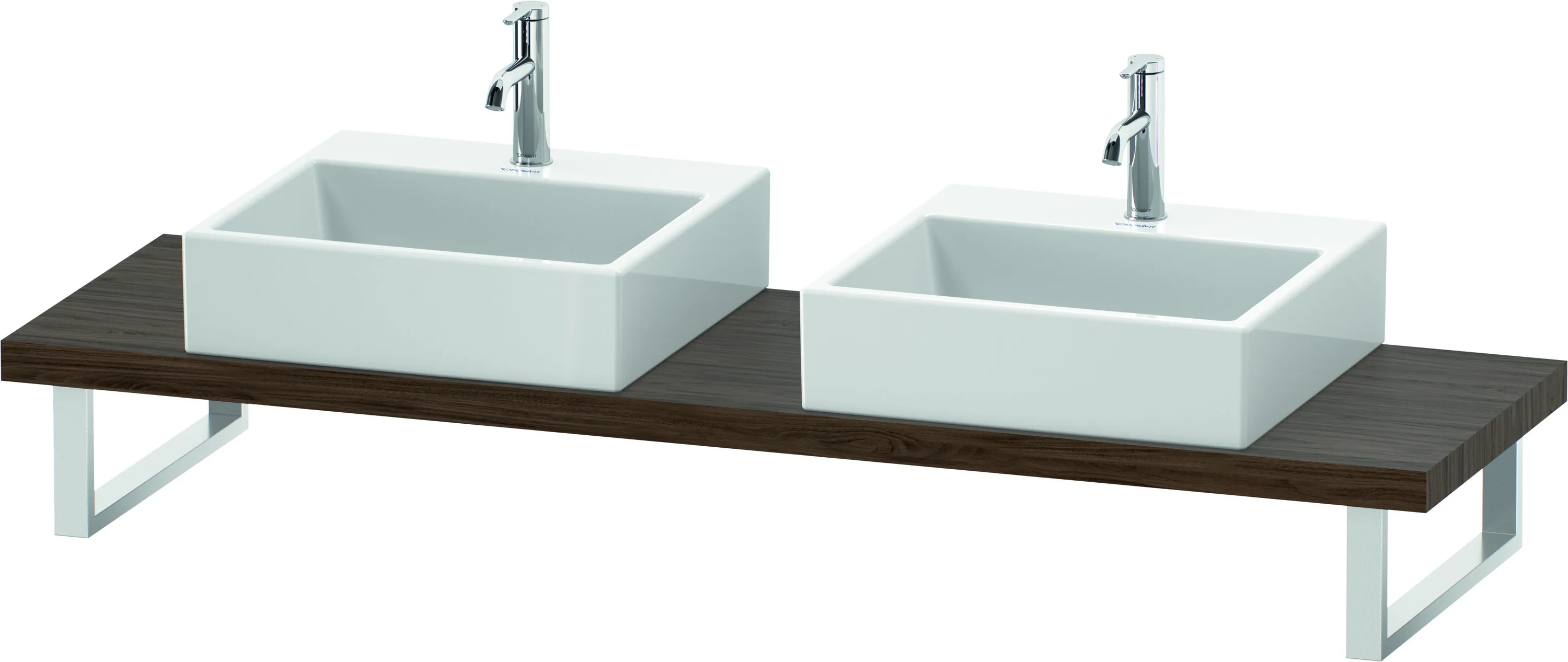 Duravit Konsole „L-Cube“ in Nussbaum Dunkel Duravit Konsole „L-Cube“ in Nussbaum Dunkel
