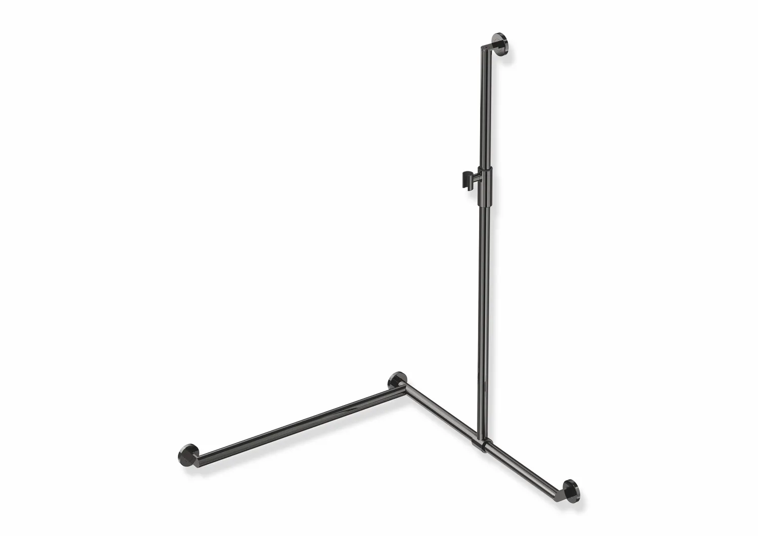 HEWI Duschhandlauf System 900 PG93, links, 1250 mm, Edelstahl, PVD, schwarzchrom glänzend HEWI Duschhandlauf System 900 PG93, links, 1250 mm, Edelstahl, PVD, schwarzchrom glänzend