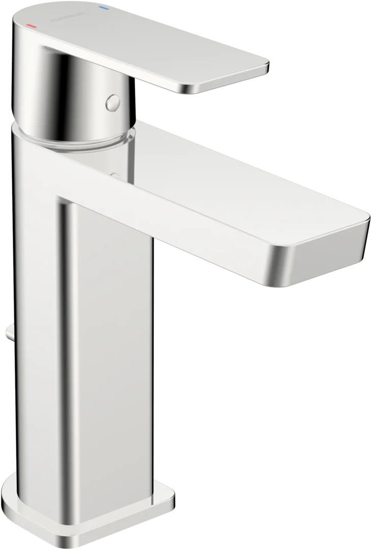 HansaSTELA Waschtischarmatur EHM WT-Batt. HansaSTELA ECO 5718, Standmontage, Einhebelmischer, Chrom, DN15