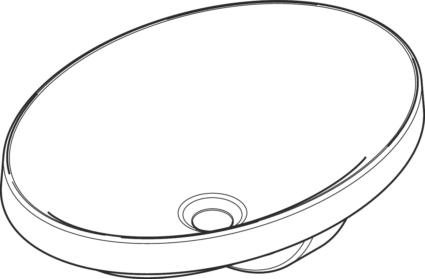 Hansgrohe Einbauwaschtisch Xuniva D, weiß, 550x400x130 mm, glänzend, SmartClean, CL25