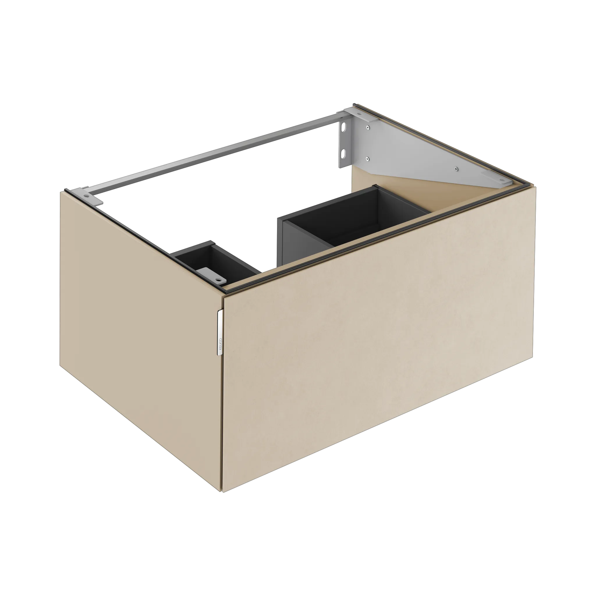 KEUCO Waschtischunterschrank mit Auszug „Edition 11 Art“ Sahara (Keramik), Sand (Lack, seidenmatt), mit Beleuchtung 800 × 350 × 490 mm