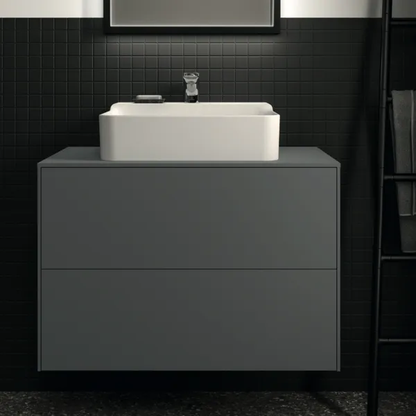 Ideal Standard Waschtischunterschrank Conca, 2 Auszüge, anthrazit Ideal Standard Waschtischunterschrank Conca, 2 Auszüge, anthrazit