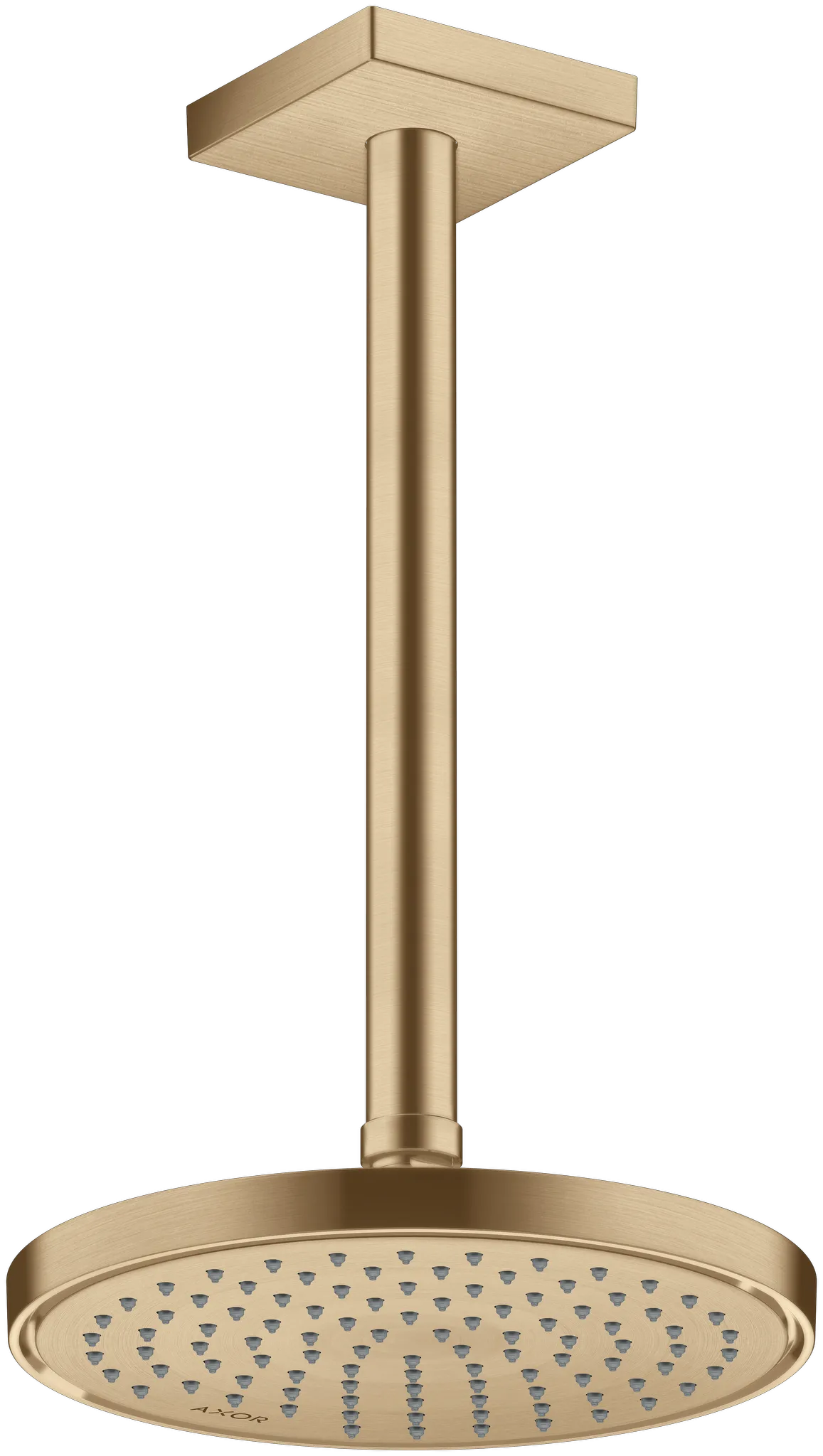 Hansgrohe AXOR ShowerSolutions Kopfbrause 220 1jet Brushed Bronze, verstellbarer Winkel, abnehmbar zur Reinigung, G 1/2 Anschluss Hansgrohe AXOR ShowerSolutions Kopfbrause 220 1jet Brushed Bronze, verstellbarer Winkel, abnehmbar zur Reinigung, G 1/2 Anschluss