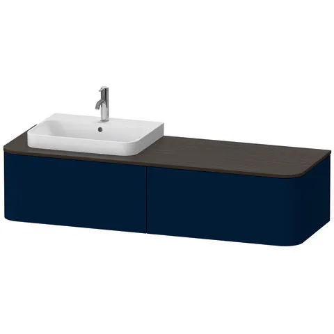 Duravit Waschtischunterschrank wandhängend „Happy D.2 Plus“ Nachtblau Seidenmatt Duravit Waschtischunterschrank wandhängend „Happy D.2 Plus“ Nachtblau Seidenmatt
