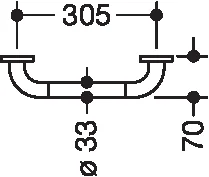 HEWI Haltegriff Serie 801, PG90, Sand