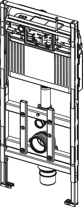 TECElux WC-Modul 200 Bauhöhe 1120 mm höhenverstellbar