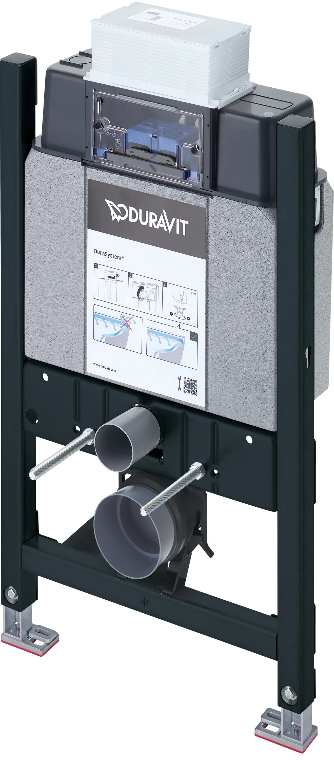 Duravit Vorwand-/Einbauelement für Toilette Installationselement Trockenbau für WC „DuraSystemInstallationselemente“ 84 × 50 cm in Duravit Vorwand-/Einbauelement für Toilette Installationselement Trockenbau für WC „DuraSystemInstallationselemente“ 84 × 50 cm in