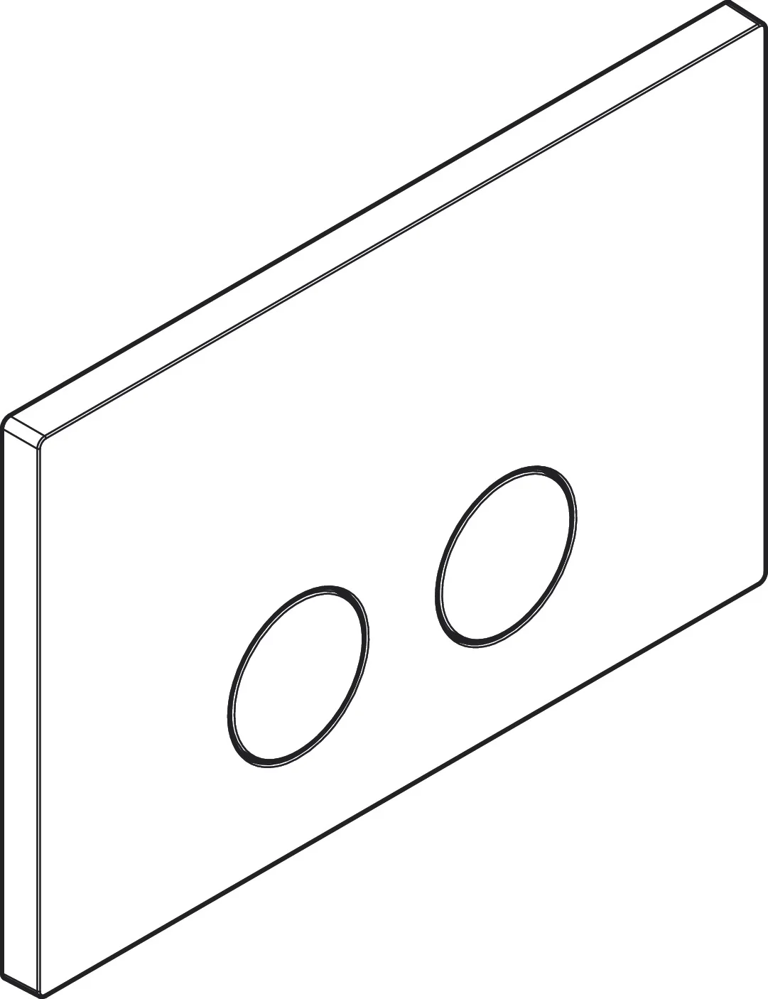 AXOR FlushPlate Drückerplatte für iFrame universal, Oberfläche: Chrom