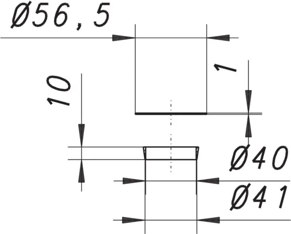 Dichtung K 40 + Gleitring für Kugelgelenk