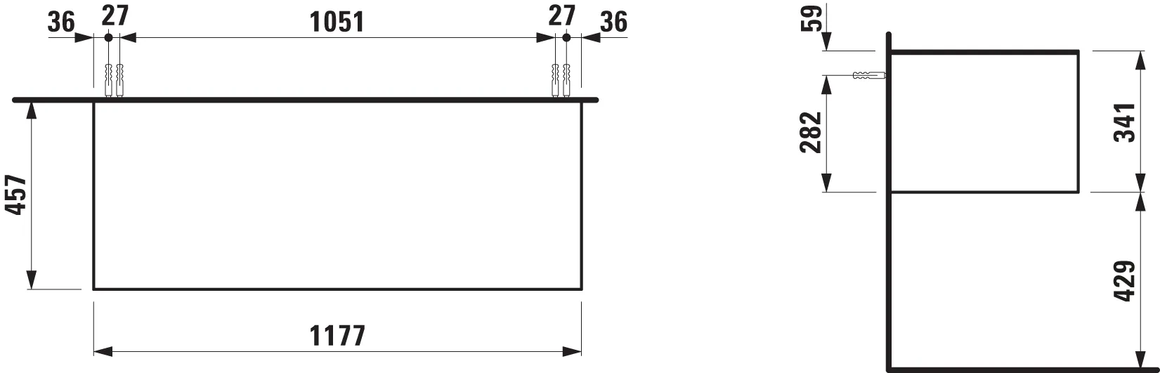 Laufen Sideboard „SONAR“ Kupfer