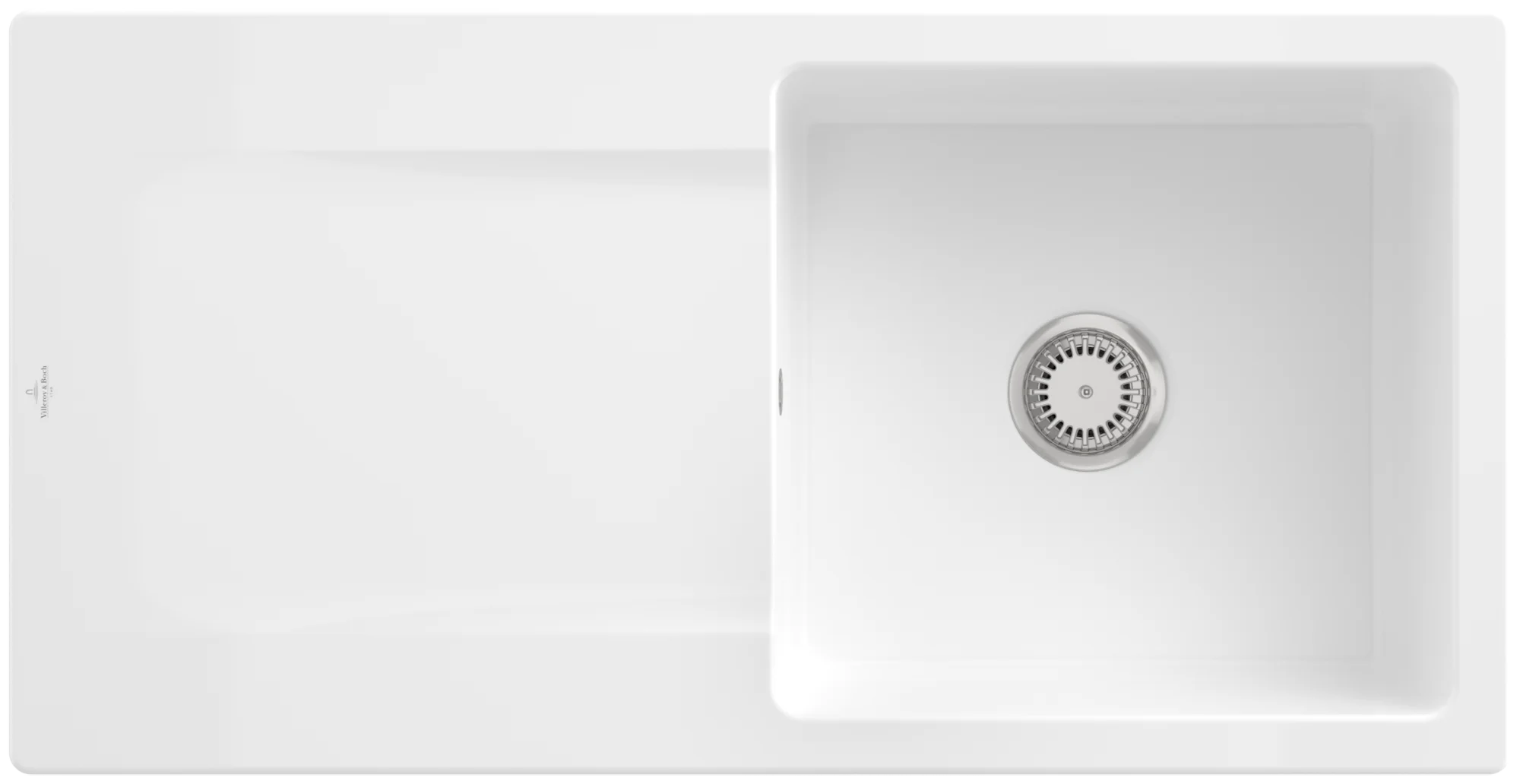 Villeroy & Boch Siluet 60 Einbauspüle 1000x510mm TitanCeram Snow White Villeroy & Boch Siluet 60 Einbauspüle 1000x510mm TitanCeram Snow White