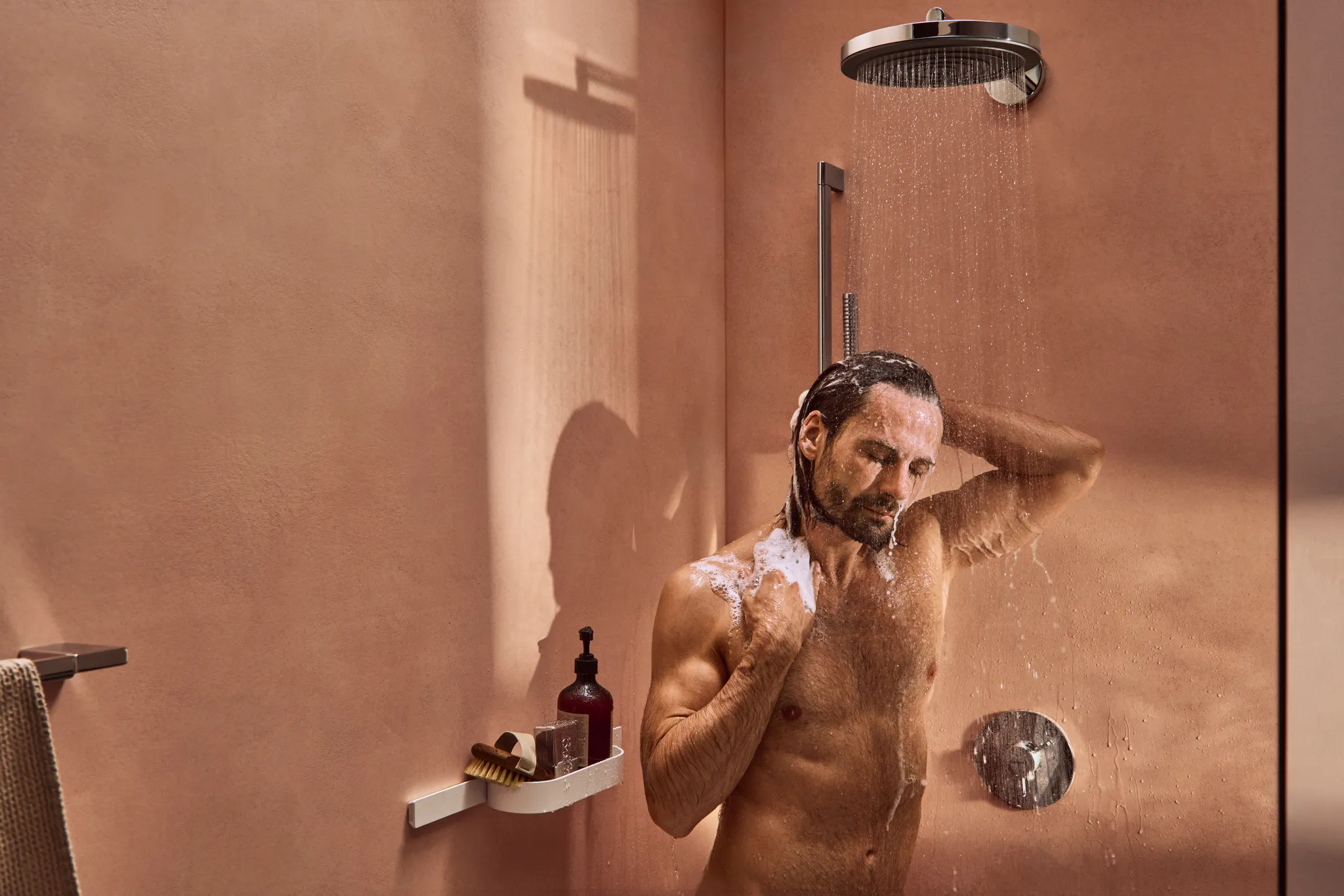 Hansgrohe AddStoris Q Badetuchhalter, Chrom Hansgrohe AddStoris Q Badetuchhalter, Chrom