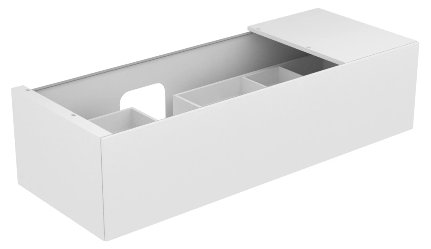 KEUCO Waschtischunterschrank mit Auszug „Edition 11“ Anthrazit (Glas), Anthrazit (Lack, seidenmatt), Becken links, mit Beleuchtung 1400 × 350 × 535 mm KEUCO Waschtischunterschrank mit Auszug „Edition 11“ Anthrazit (Glas), Anthrazit (Lack, seidenmatt), Becken links, mit Beleuchtung 1400 × 350 × 535 mm
