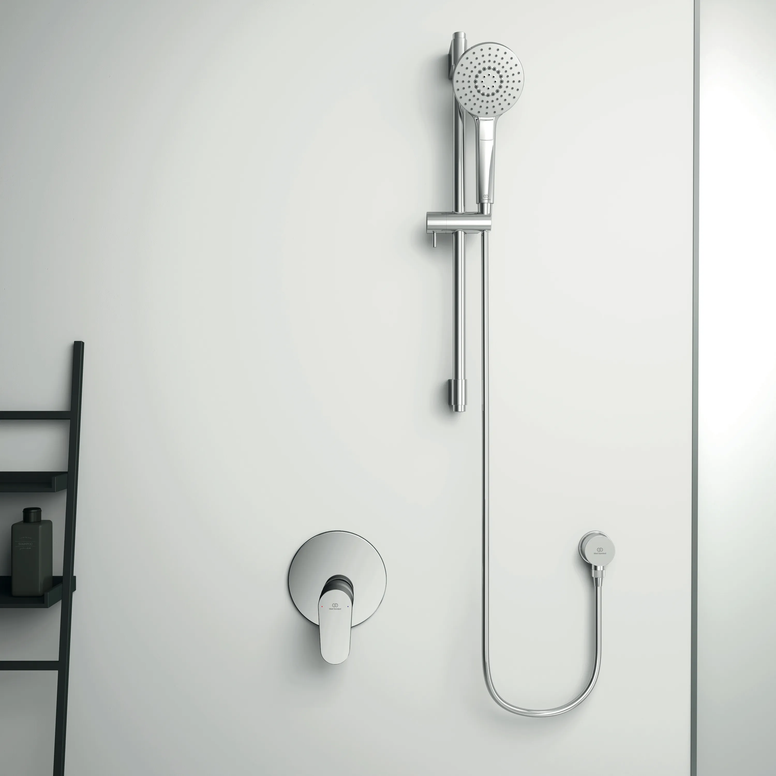 Brausekombi. Idealrain Evo, 600mm, 3-Funktionshandbrause Durchmesser:110mm, Chrom Brausekombi. Idealrain Evo, 600mm, 3-Funktionshandbrause Durchmesser:110mm, Chrom