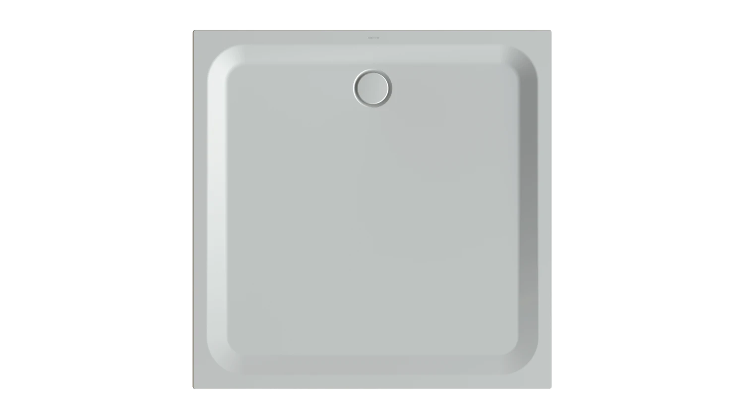 Bette quadrat Duschwanne „BetteUltra“ 1300 × 1300 mm mit BetteAntirutsch Pro, ohne Oberflächenveredelung, ohne Wannenträger, in Manhattan