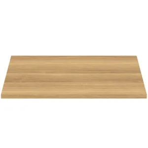 Waschtischplatte i.life B ohne Ausschnitt 602x506x18mm Weiß matt