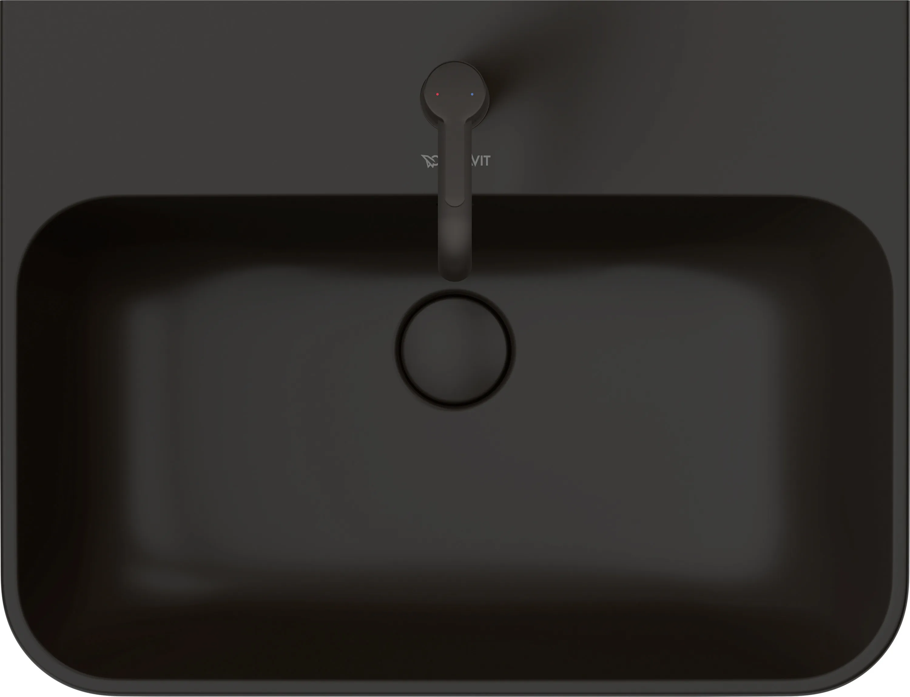 Aufsatzwaschtisch „Happy D.2 Plus“, mit Überlauf, Hahnlochposition mittig Aufsatzwaschtisch „Happy D.2 Plus“, mit Überlauf, Hahnlochposition mittig