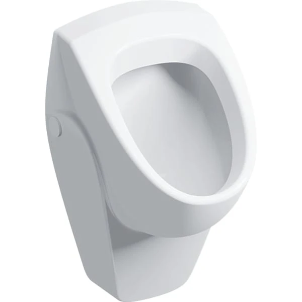 Urinal „Renova“, Zulauf von oben, Befestigung verdeckt, mit Zielobjekt 36 × 61 × 37 cm Urinal „Renova“, Zulauf von oben, Befestigung verdeckt, mit Zielobjekt 36 × 61 × 37 cm