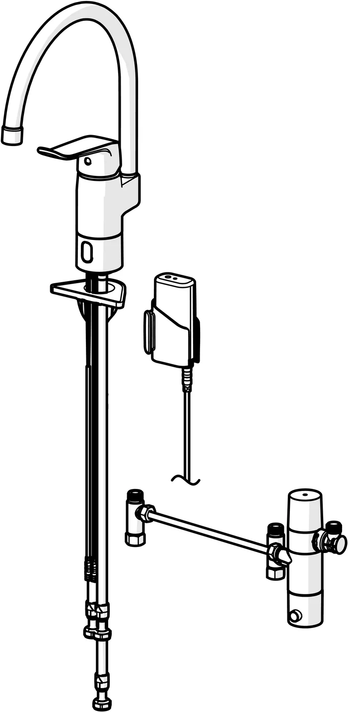 EHM Küchenarmatur HansaCARE 4614 3V, Bluetooth Ausladung 178mm Chrom EHM Küchenarmatur HansaCARE 4614 3V, Bluetooth Ausladung 178mm Chrom