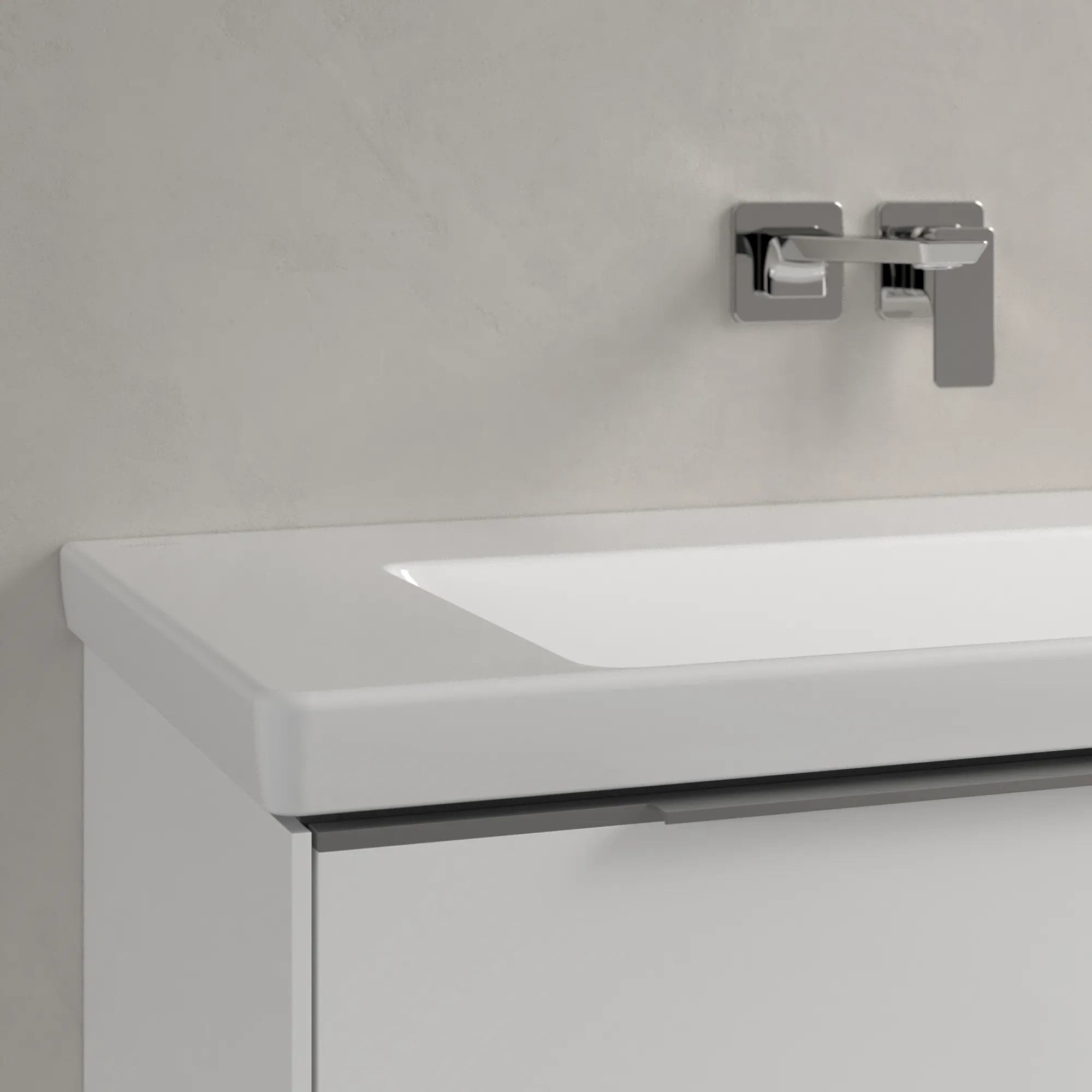 Villeroy & Boch Wandwaschtisch aus TitanCeram „Subway 3.0“ 1000 × 470 × 165 mm, ohne Hahnlochbohrung in Weiß Alpin Villeroy & Boch Wandwaschtisch aus TitanCeram „Subway 3.0“ 1000 × 470 × 165 mm, ohne Hahnlochbohrung in Weiß Alpin